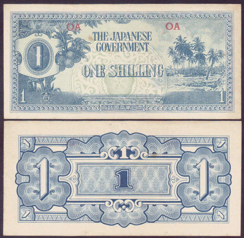 1942 Oceania 1 Shilling (gEF) L002159